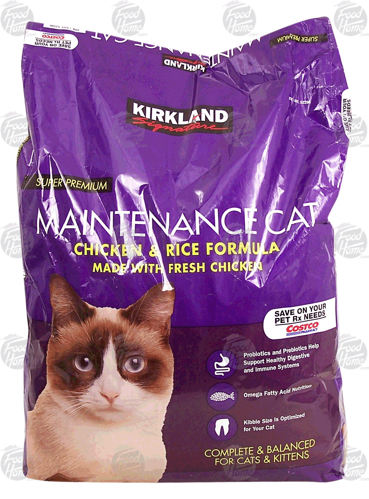 Kirkland Signature Maintenance Cat chicken & rice formula made with fresh chicken Full-Size Picture